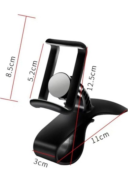 Buffer® Araç Içi Konsola Takılan Döner Başlıklı Telefon Kıskacı Telefon Tutucu fırsatları