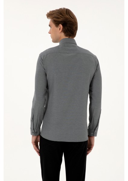 Erkek Antrasit Gömlek Basic 50316723-VR006 indirimleri