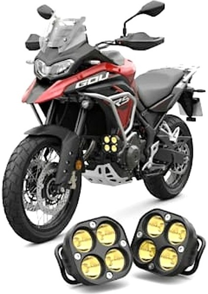 2 Adet 4 LED Sarı Işık Sis Aydınlatma Lambası 40W 12-32 Volt