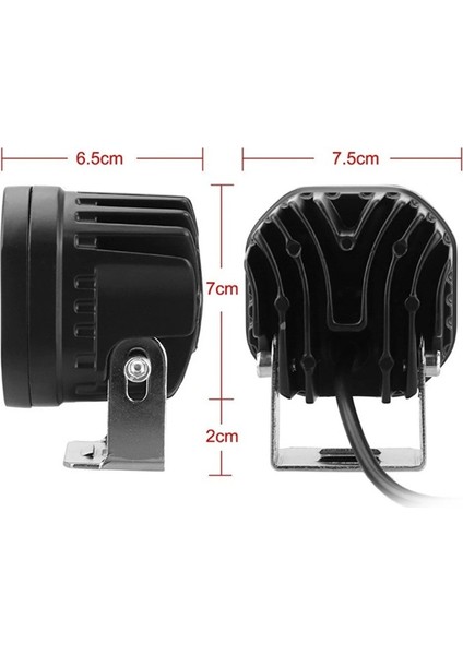 2 Adet 4 LED Sarı Işık Sis Aydınlatma Lambası 40W 12-32 Volt fırsatları