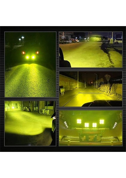 2 Adet 4 LED Sarı Işık Sis Aydınlatma Lambası 40W 12-32 Volt indirimleri