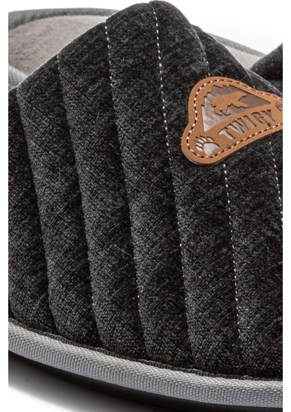 Nicola Erkek Ev Terliği Koyu Gri 41/46