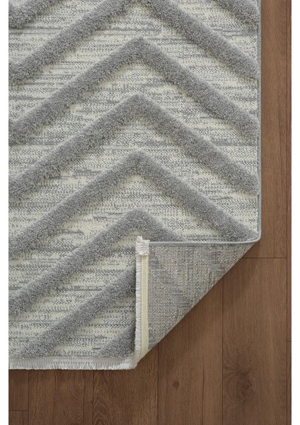 Loop LP023G Gri Halı Dekoratif Sisal Yumuşak Bukleli Tozsuz Salon Halısı Yatak Odası Iskandinav indirimleri