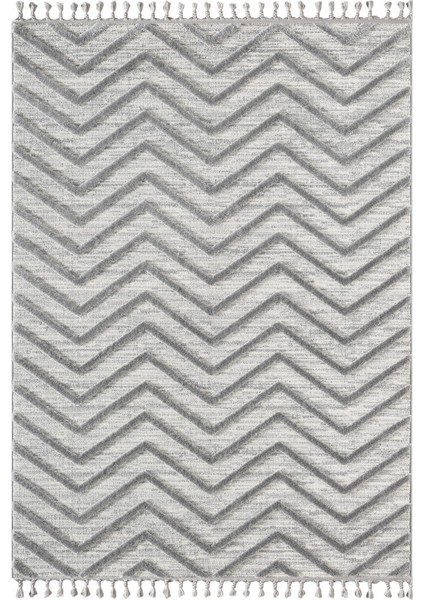 Loop LP023G Gri Halı Dekoratif Sisal Yumuşak Bukleli Tozsuz Salon Halısı Yatak Odası Iskandinav