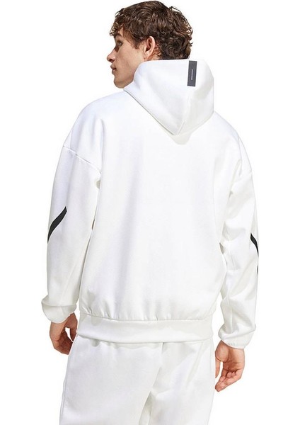 Z.n.e Erkek Beyaz Fermuarlı Kapüşonlu Premium Eşofman Takımı fiyatları