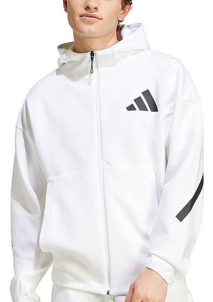 Z.n.e Erkek Beyaz Fermuarlı Kapüşonlu Premium Eşofman Takımı modelleri
