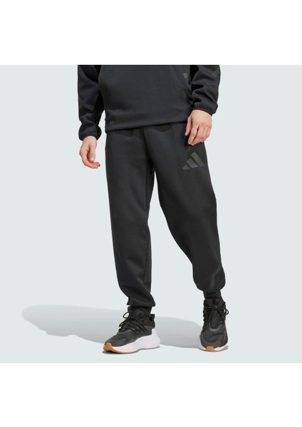 Z.n.e Erkek Beyaz Fermuarlı Kapüşonlu Premium Eşofman Takımı