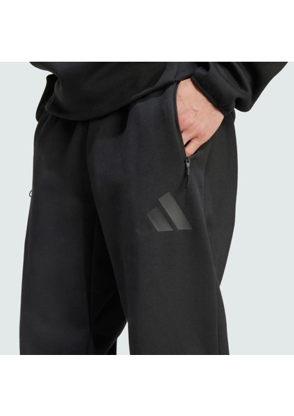 Z.n.e Erkek Beyaz Fermuarlı Kapüşonlu Premium Eşofman Takımı