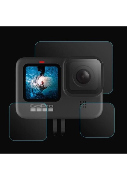 Marka Gopro 9/10/ 11/ Için 3'lü LCD Lens Ekran Koruyucu fırsatları