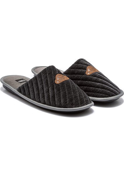 Nicola Erkek Ev Terliği Koyu Gri 41/46