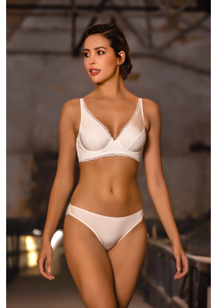 Giorgia Mini Slip,brezilyan Kadın Dantelli Ekru Külot fiyatları