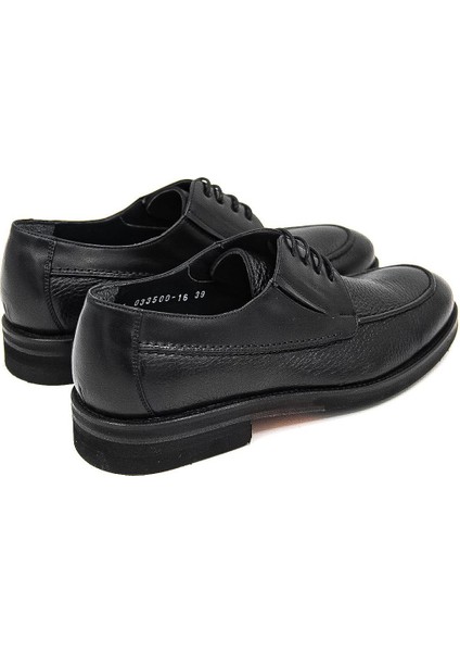 033500-16 Kösele Erkek Klasik Ayakkabı - Siyah