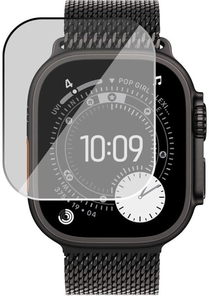 Apple Watch Ultra 3 49MM Için Çerçeveli Tam Kaplayan 3D Pet Ekran Koruyucu Film - FC016