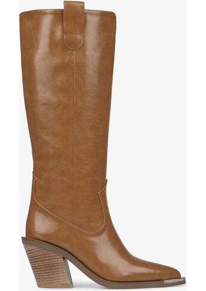 Kadın Axor Karamel Cilt Kovboy Çizme