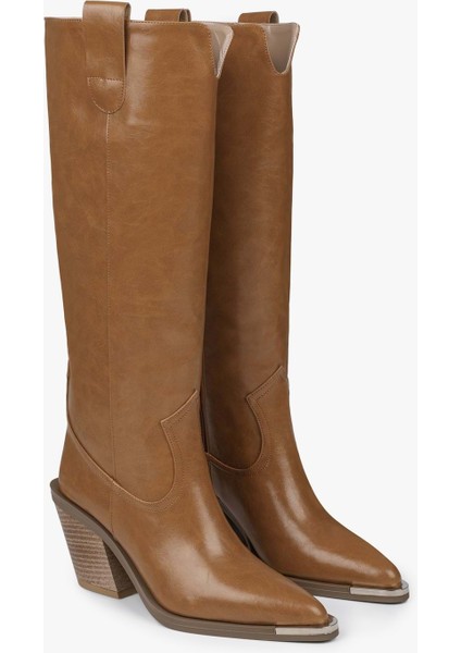 Kadın Axor Karamel Cilt Kovboy Çizme fiyatları