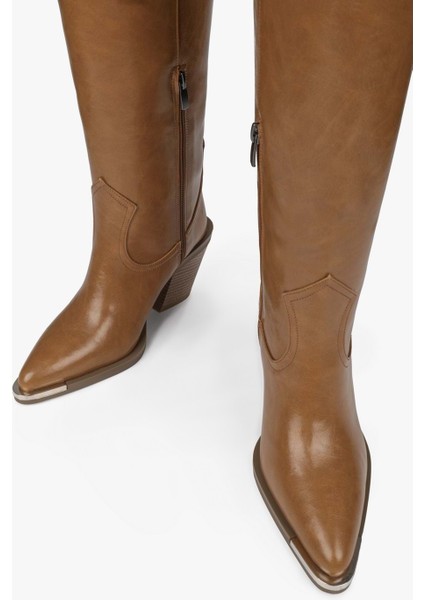 Kadın Axor Karamel Cilt Kovboy Çizme fırsatları