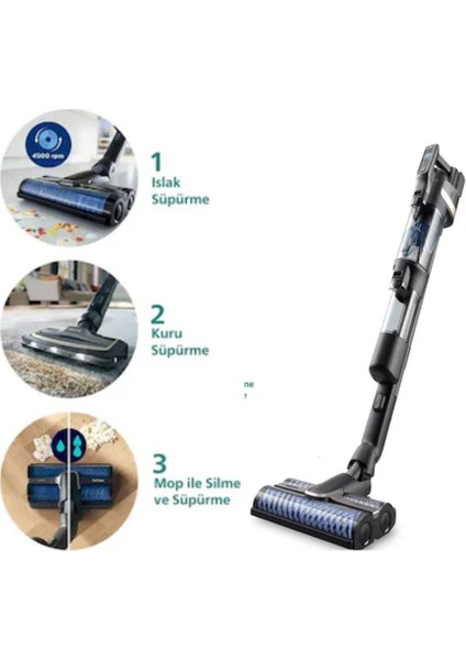 Aqua Trio 9000 Serisi Kablosuz Islak ve Kuru XW9463/11 Elektrikli Süpürge+Sinbo Baskülhediye fiyatları