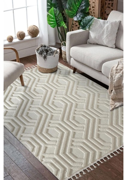 Loop LP024W Gri Halı Dekoratif Sisal Yumuşak Bukleli Tozsuz Salon Halısı Yatak Odası Iskandinav fiyatları