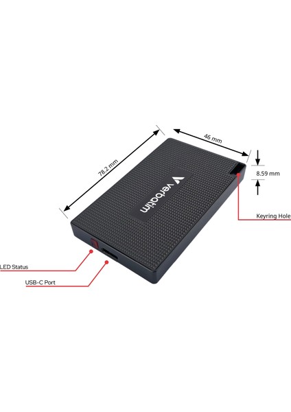 Verbatım 32030 - Metal Mini SSD USB 3. Gen2 512GB fiyatları
