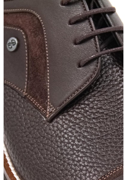 00600-254-1 Erkek Klasik Ayakkabı - Kahverengi