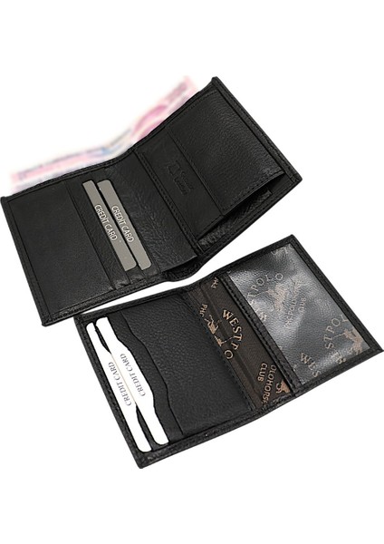 Hakiki Deri Çıkarılabilir Kartlıklı Kağıt Para ve Bozuk Para Bölmeli Erkek Cüzdanı indirimleri