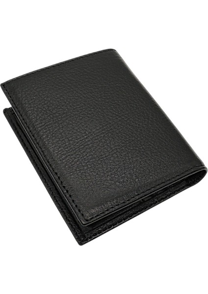 Hakiki Deri Çıkarılabilir Kartlıklı Kağıt Para ve Bozuk Para Bölmeli Erkek Cüzdanı