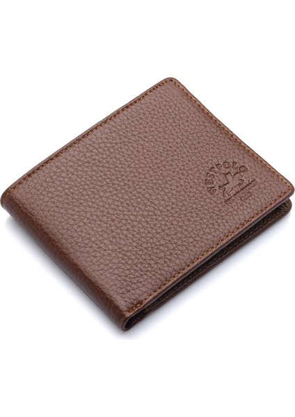 Hakiki Deri Kağıt Para ve Kart Bölmeli Unisex Cüzdan - Taba fiyatları