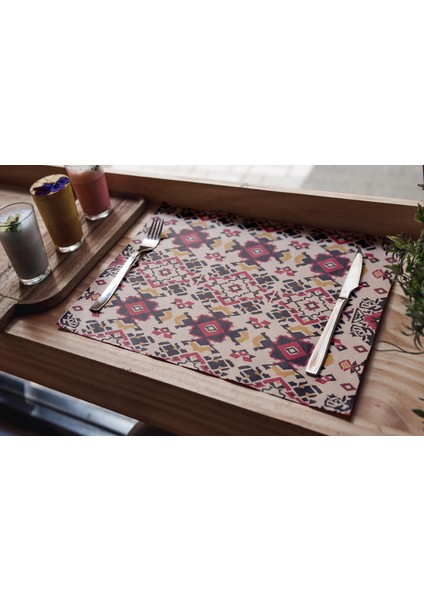 Çok Desenli Polyester Dikdörtgen Amerikan Servisi modelleri