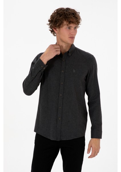 Erkek Siyah Gömlek Basic 50316721-VR046