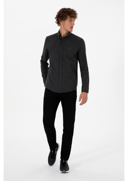 Erkek Siyah Gömlek Basic 50316721-VR046 fırsatları