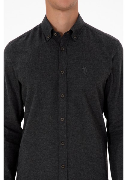 Erkek Siyah Gömlek Basic 50316721-VR046