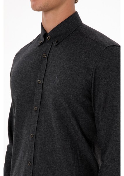 Erkek Siyah Gömlek Basic 50316721-VR046