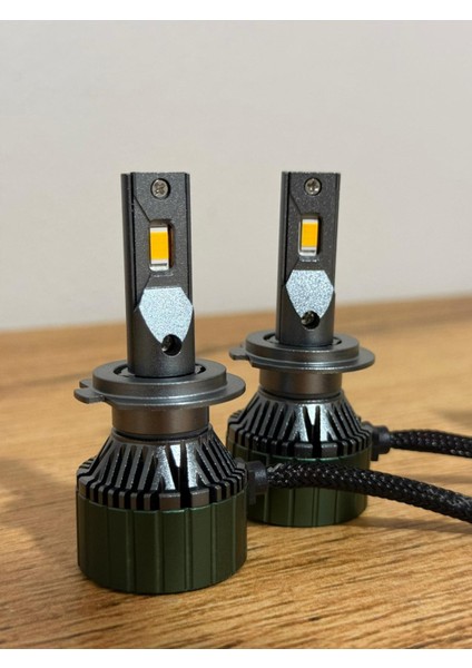 H7 Forge Yellow Xenon Günışığı LED Zenon 22.000LÜMEN 65W Garantili Ürün 12-24V (Ampül Rengi Işık Verir) indirimleri