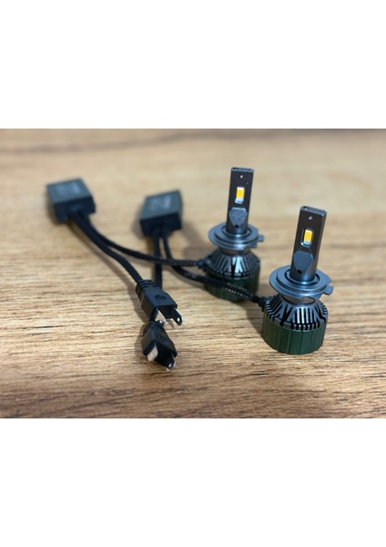 H7 Forge Yellow Xenon Günışığı LED Zenon 22.000LÜMEN 65W Garantili Ürün 12-24V (Ampül Rengi Işık Verir)