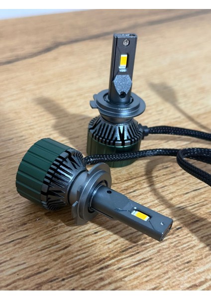 H7 Forge Yellow Xenon Günışığı LED Zenon 22.000LÜMEN 65W Garantili Ürün 12-24V (Ampül Rengi Işık Verir)