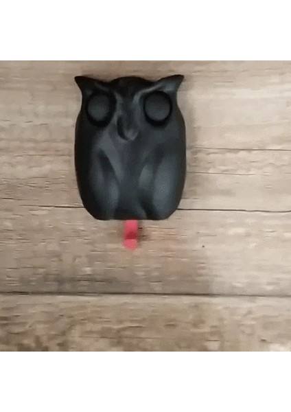 Sihirli Göz Kırpan Baykuş Anahtar Askısı - Duvar Tipi Dekoratif Kanca ve Anahtarlık Tutucu