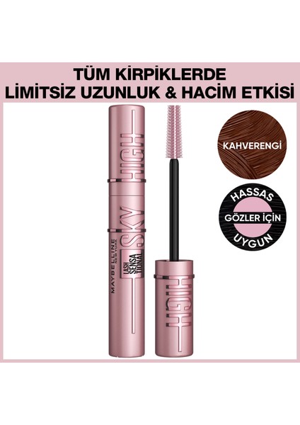 Maybelline Lash Sensational Sky High Kahverengi Maskara & Super Lock Kaş Sabitleyici Ikilisi fiyatları