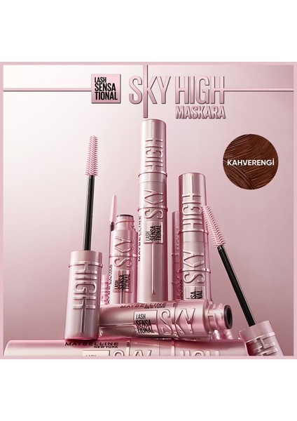 Maybelline Lash Sensational Sky High Kahverengi Maskara & Super Lock Kaş Sabitleyici Ikilisi fırsatları