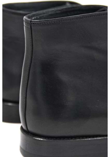 012900-261 Kösele Erkek Klasik Bot - Siyah