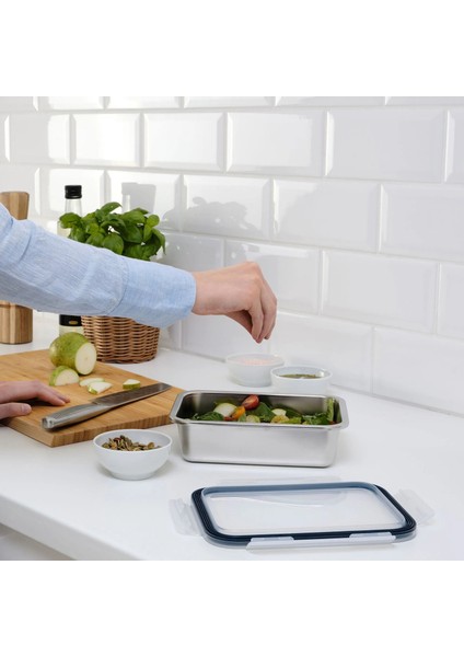 365+ Çelik Saklama Kabı Paslanmaz Çelik 1 Lt