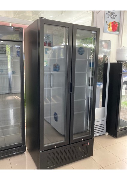900D2K Dikey 2 Kapılı Premium Siyah Şişe Soğutucu fırsatları