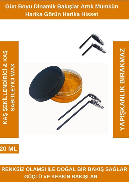 Kaş Sabitleyici & Kaş Şekillendirici Wax Besleyici Keratin ve E Vitamin Içerikli Eyebrow Wax