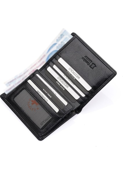Agen Hakiki Deri Kağıt Para ve Bozuk Para Bölmeli Erkek Cüzdanı - Siyah modelleri