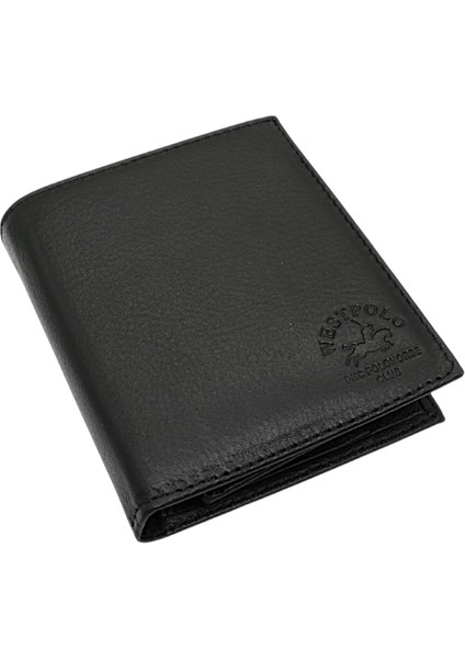 Hakiki Deri Ekstra Kartlıklı, Kağıt Para, Bozuk Para ve Bol Kart Bölmeli Erkek Cüzdan-Siyah fiyatları