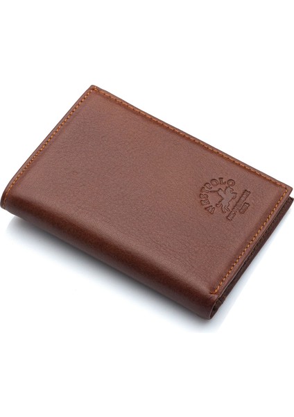 Hakiki Deri Kağıt Para ve Bol Kart Bölmeli Unisex Cüzdan - Taba fiyatları