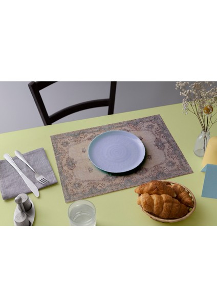 Renkli Desenleriyle Modern Sofra Matı modelleri