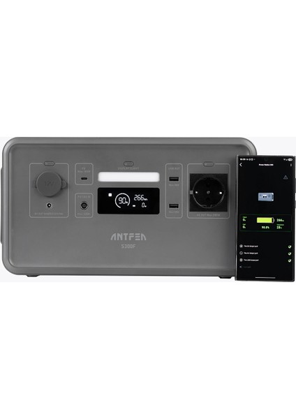 Antfea S300 Taşınabilir Güç Sistemi Gri 300W Mini (Yaşam Aküsü, Güç Istasyonu, Taşınabilir Akü) indirimleri