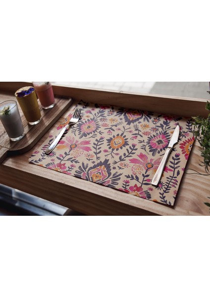 Dikdörtgen Renkli Polyester Sofra Altlığı modelleri