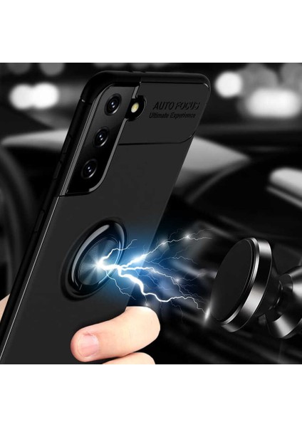 Galaxy S21 Plus Kılıf Senk Ravel Silikon Kapak-Siyah-Rose Gold fırsatları