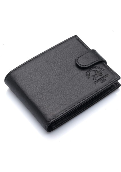Hakiki Deri Kağıt Para, Bozuk Para ve Bol Kart Bölmeli ve Patlı Erkek Cüzdanı - Siyah fiyatları